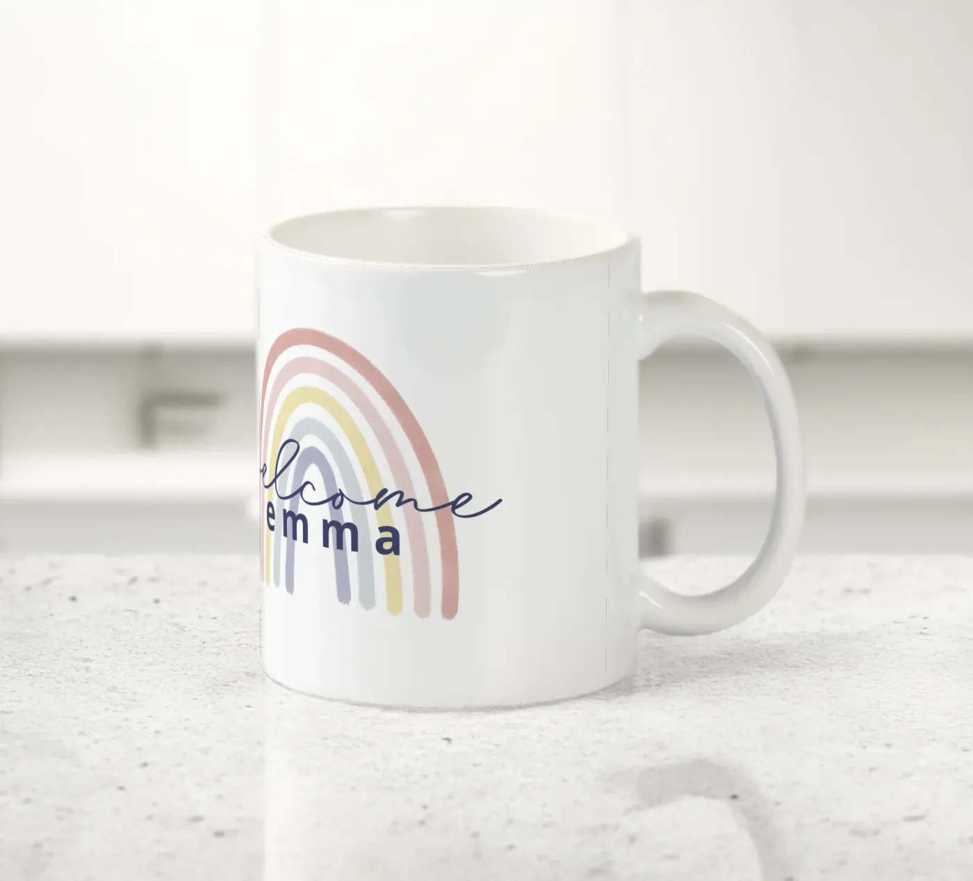 Rainbow ceramic mug by we line studio - design