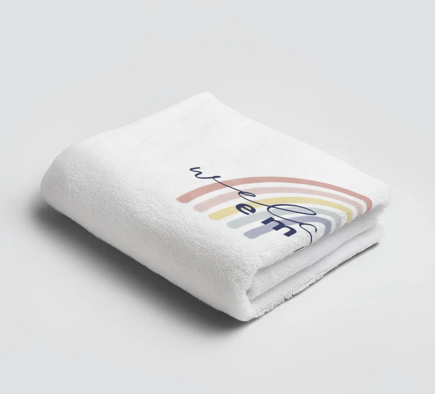 Rainbow towel by we line studio - design