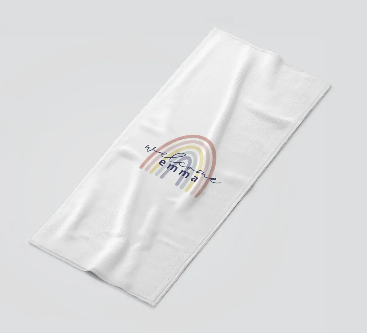 Rainbow beach towel by we line studio - design