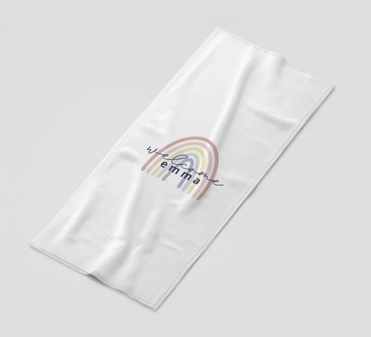 Rainbow beach towel by we line studio - design