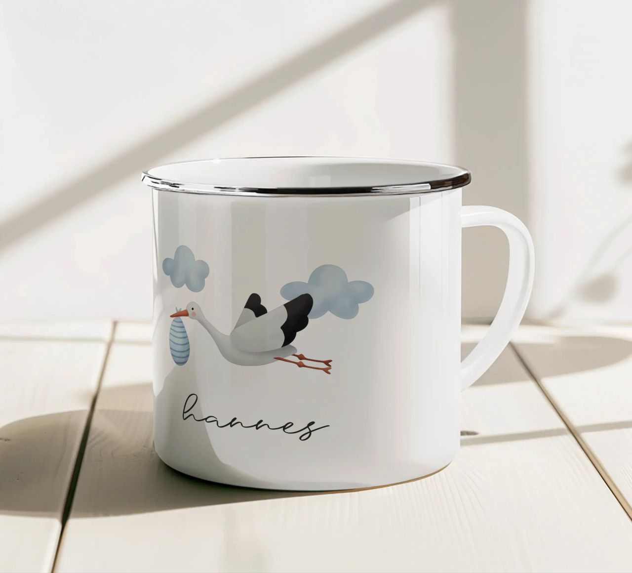 Storch tazza in smalto da pv design