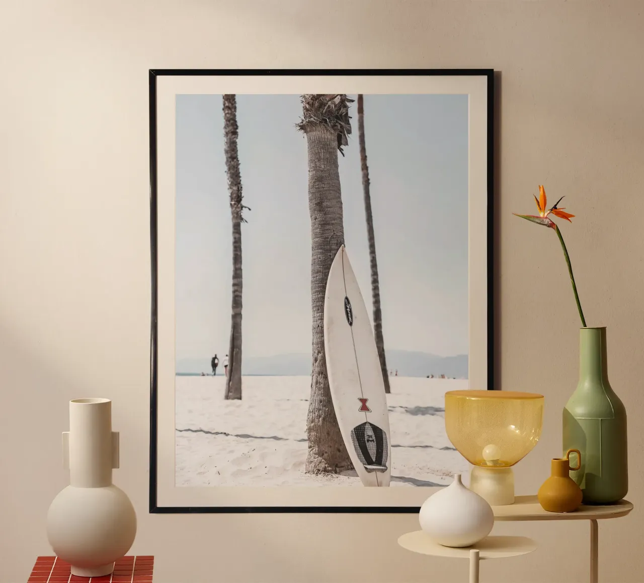 Strand en branding - casual zomermotief poster van Whole©