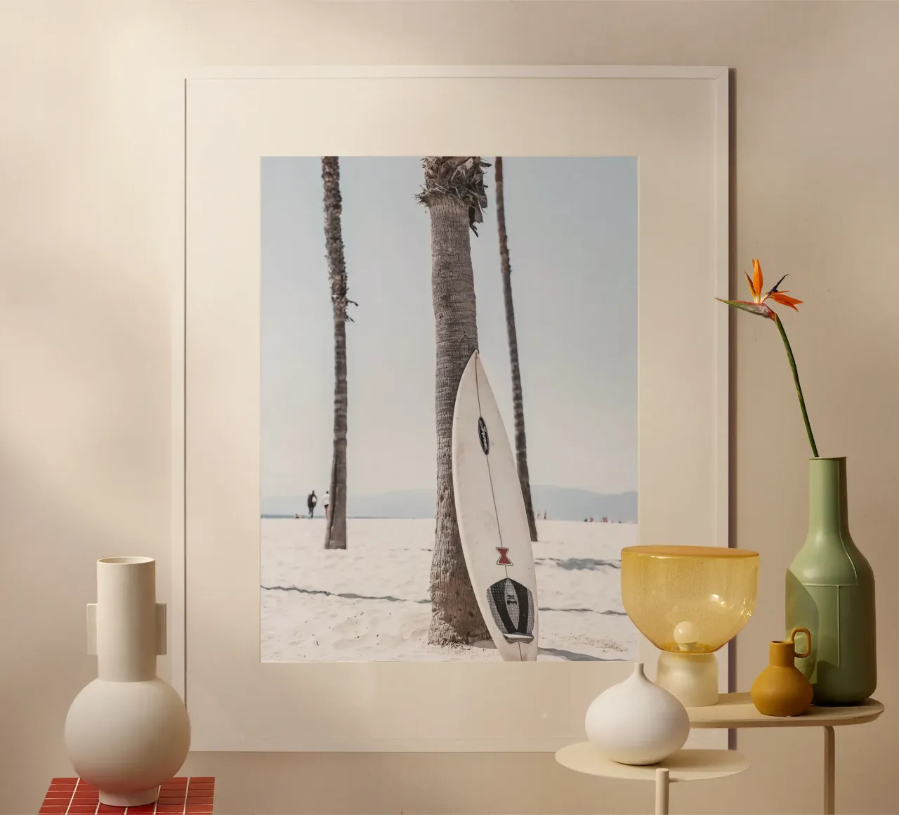 Strand en branding - casual zomermotief poster van Whole©