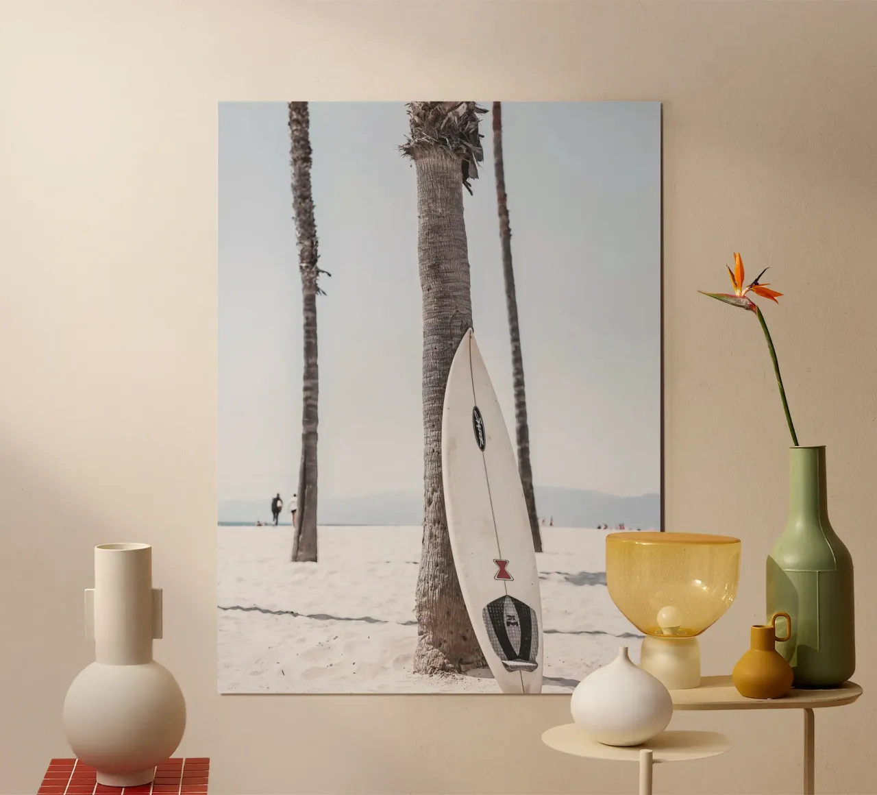 Strand en branding - casual zomermotief poster van Whole©