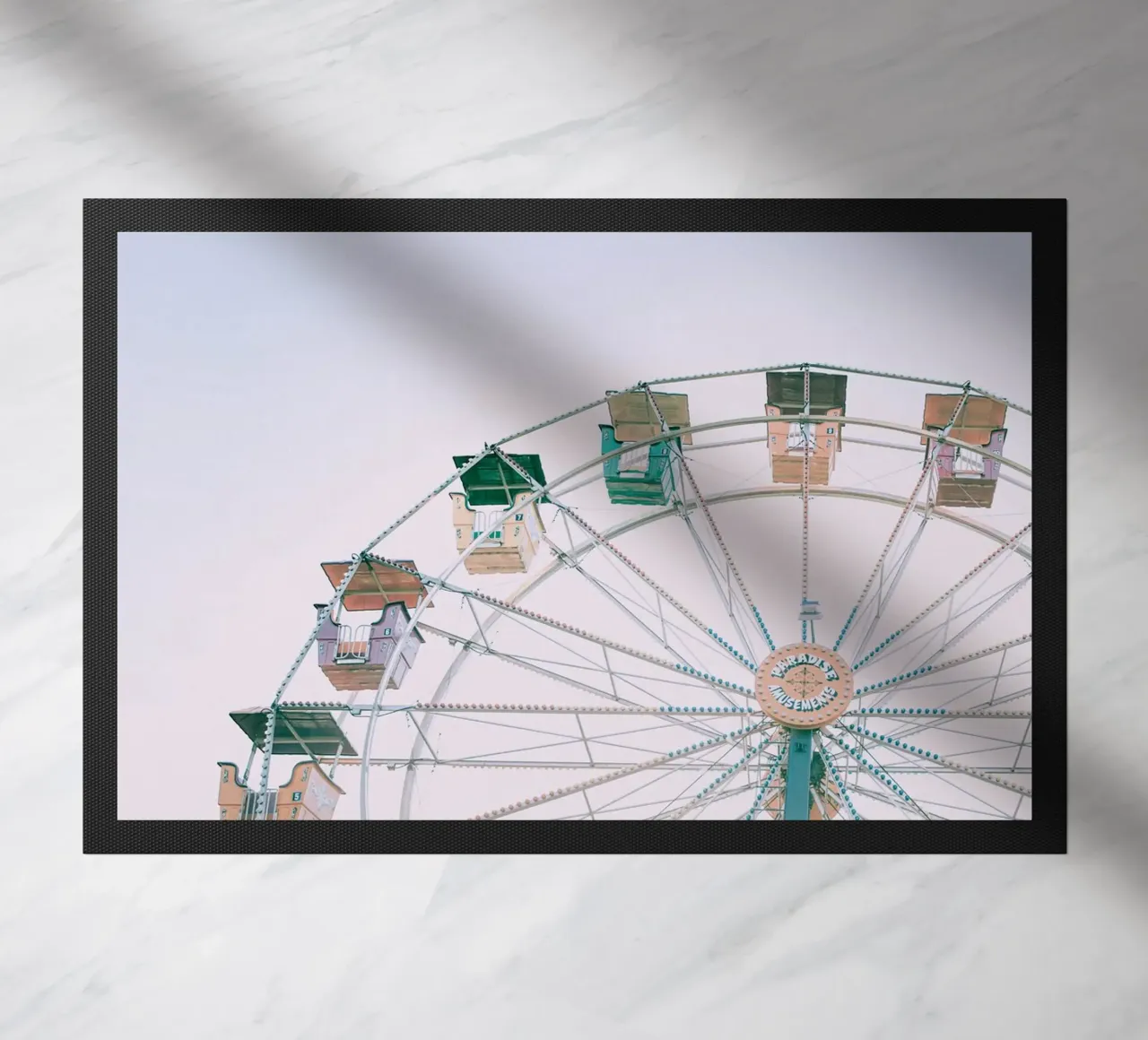 Grande roue Nostalgie - Design joyeux de parc d'attractions paillasson de Whole©
