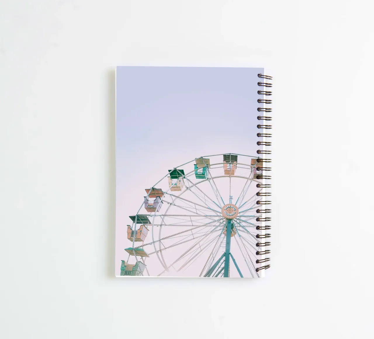 Grande roue Nostalgie - Design joyeux de parc d'attractions carnet à spirale de Whole©