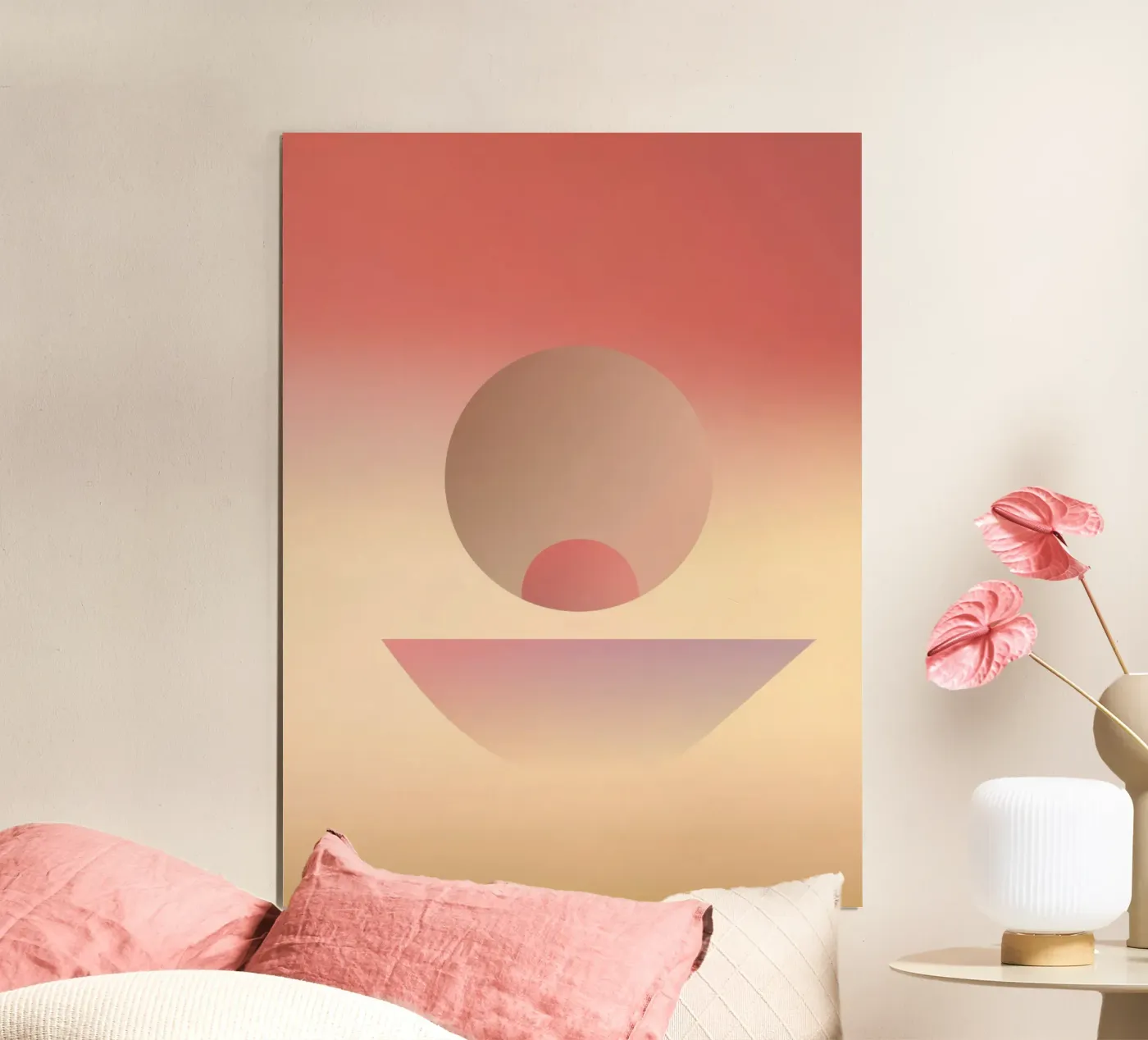 Blush Desert Eclipse Poster von Geometrica