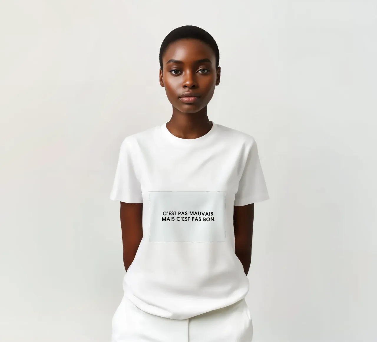 C'est pas mauvais mais c'est pas bon - White t-shirt da Intertitres