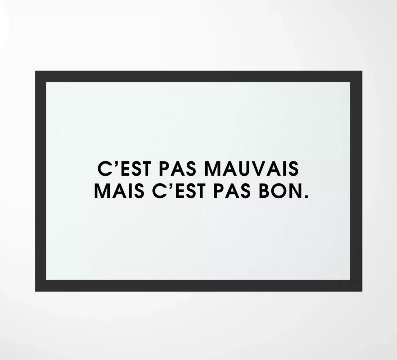 C'est pas mauvais mais c'est pas bon - White zerbino da Intertitres