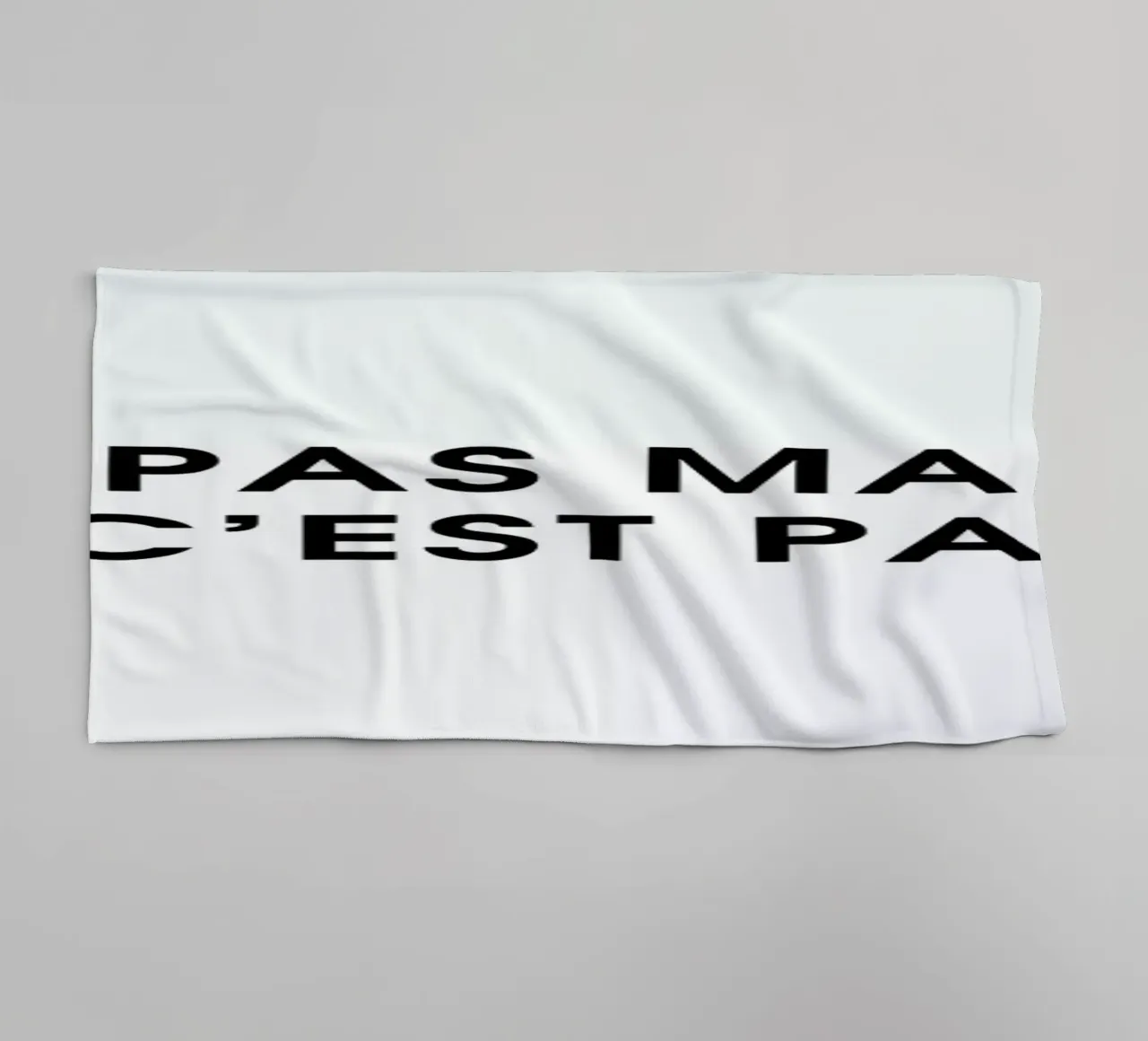 C'est pas mauvais mais c'est pas bon - White asciugamano da bagno da Intertitres