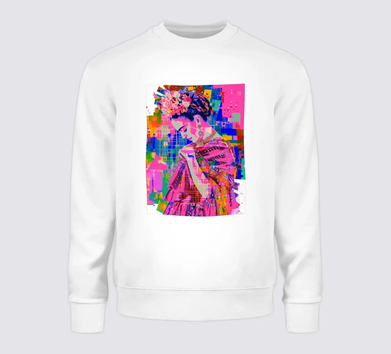 Frida Kahlo pop felpa da Carinaprint