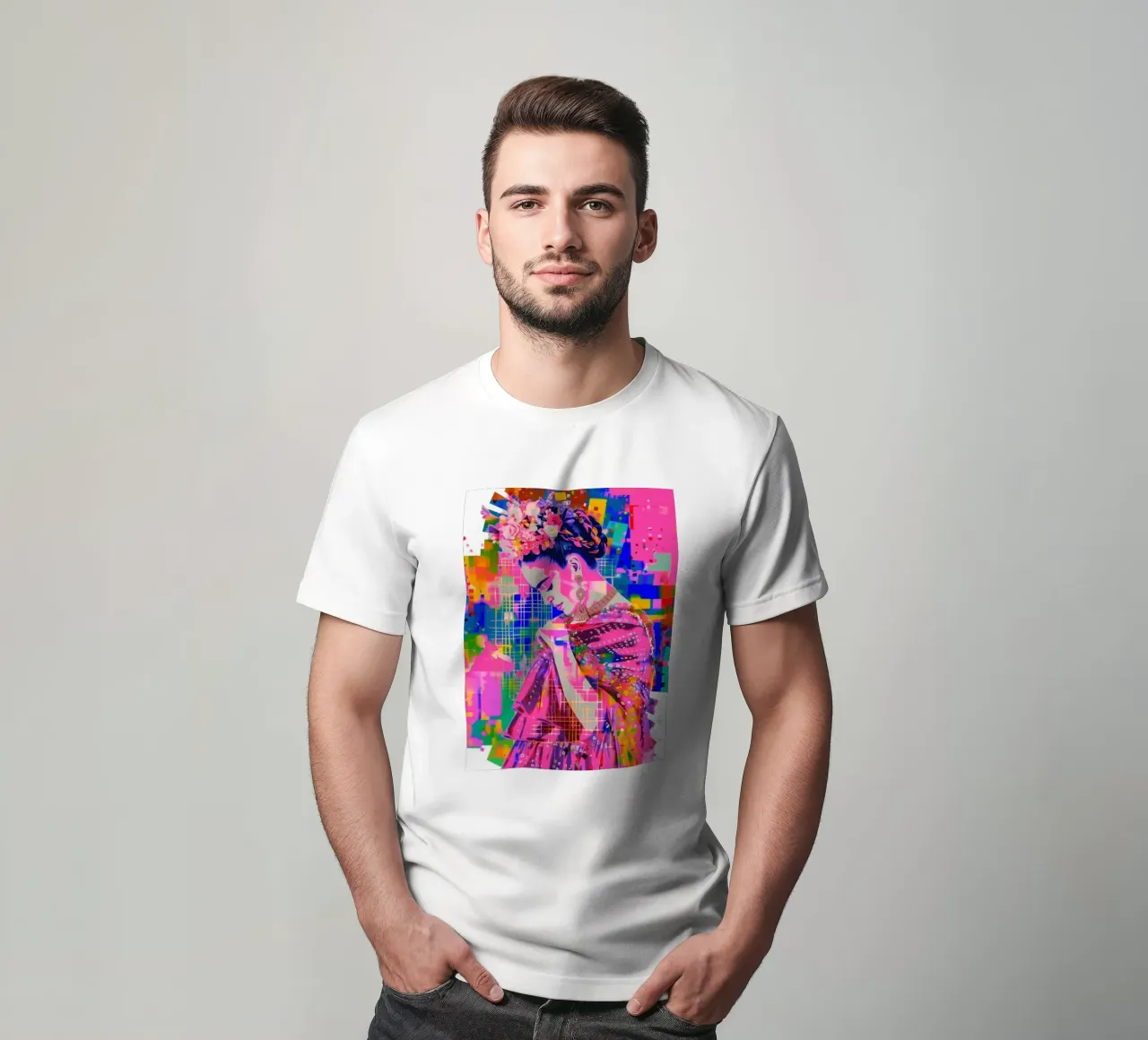 Frida Kahlo pop t-shirt da Carinaprint