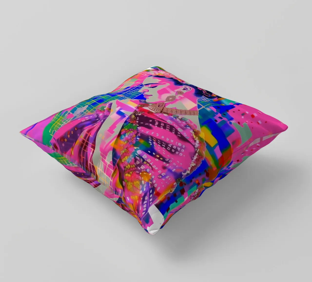 Frida Kahlo pop cuscino da Carinaprint