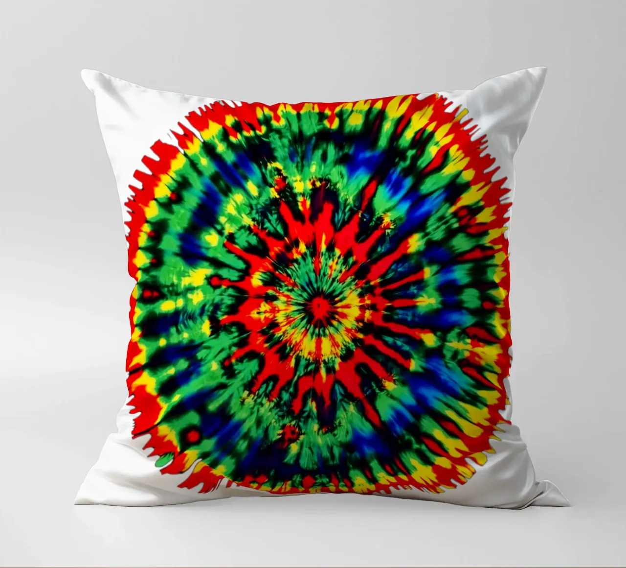 Psychedelic Batik Tie-Dye 60th Design cuscino da Autofocus