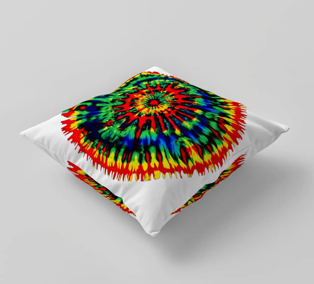 Psychedelic Batik Tie-Dye 60th Design cuscino da Autofocus