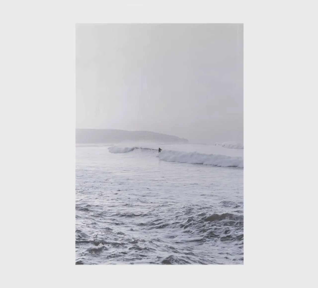 Surfers on waves - Minimalist ocean design notebook by Whole©
