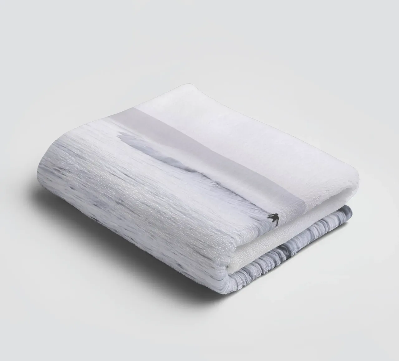 Surfers on waves - Minimalist ocean design towel by Whole©