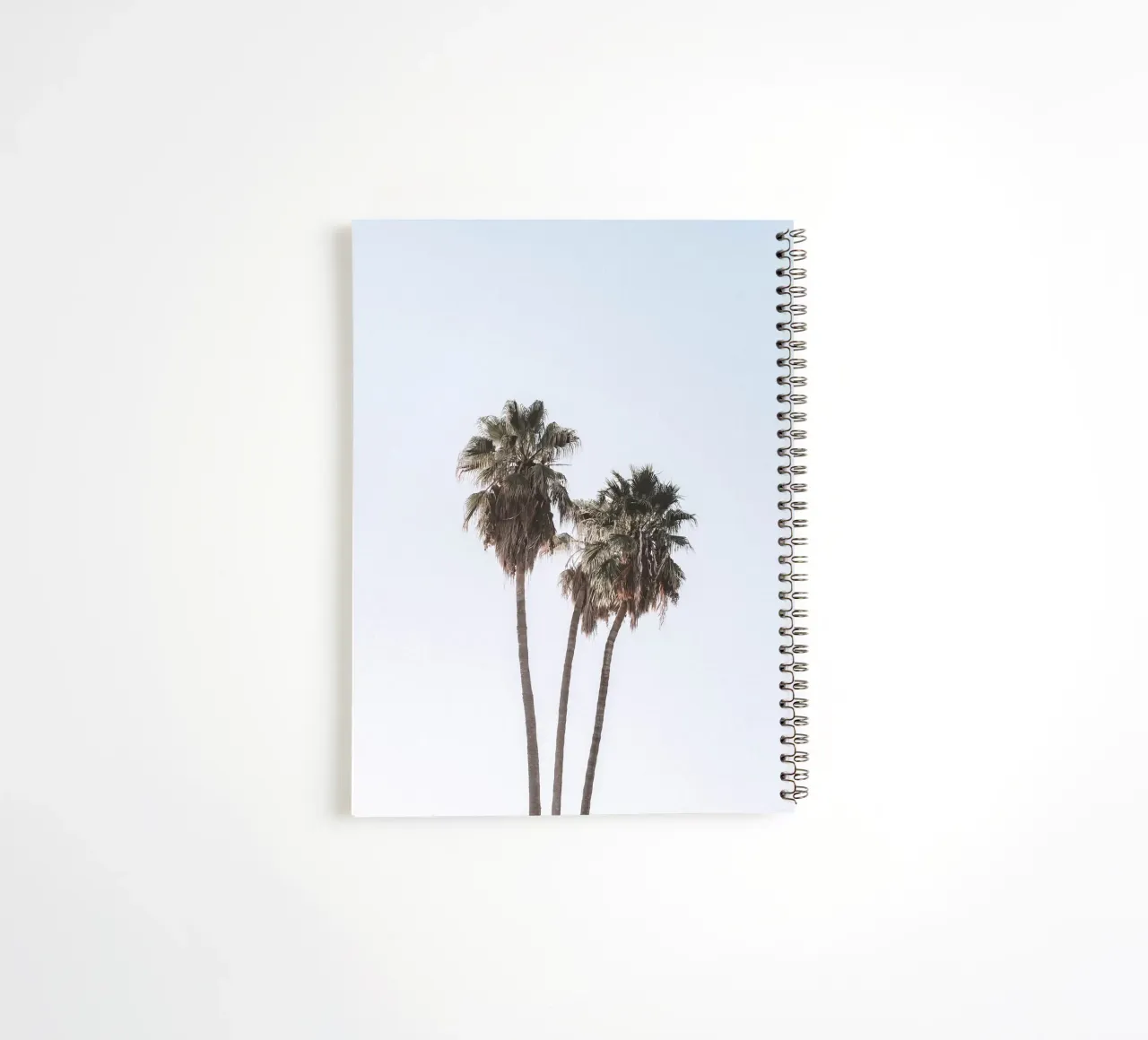 Minimalist palm trees - tropical summer design spiral notebook by Whole©