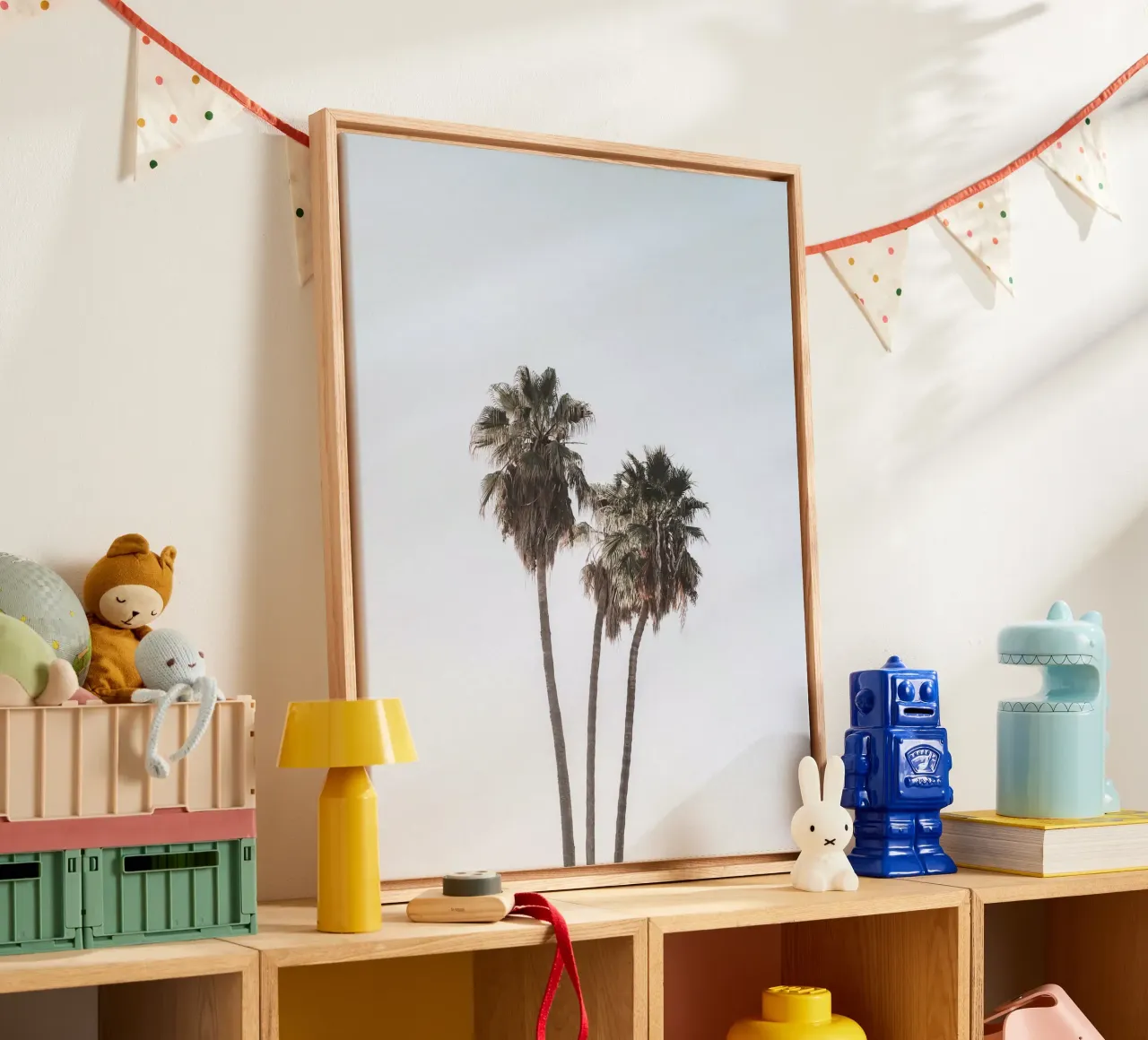 Minimalist palm trees - tropical summer design canvas by Whole©