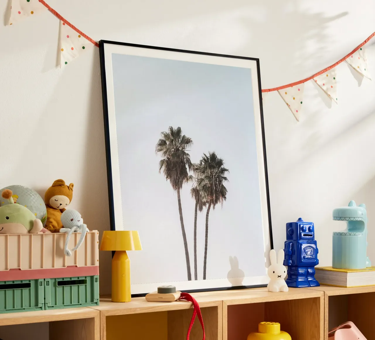 Minimalist palm trees - tropical summer design poster by Whole©