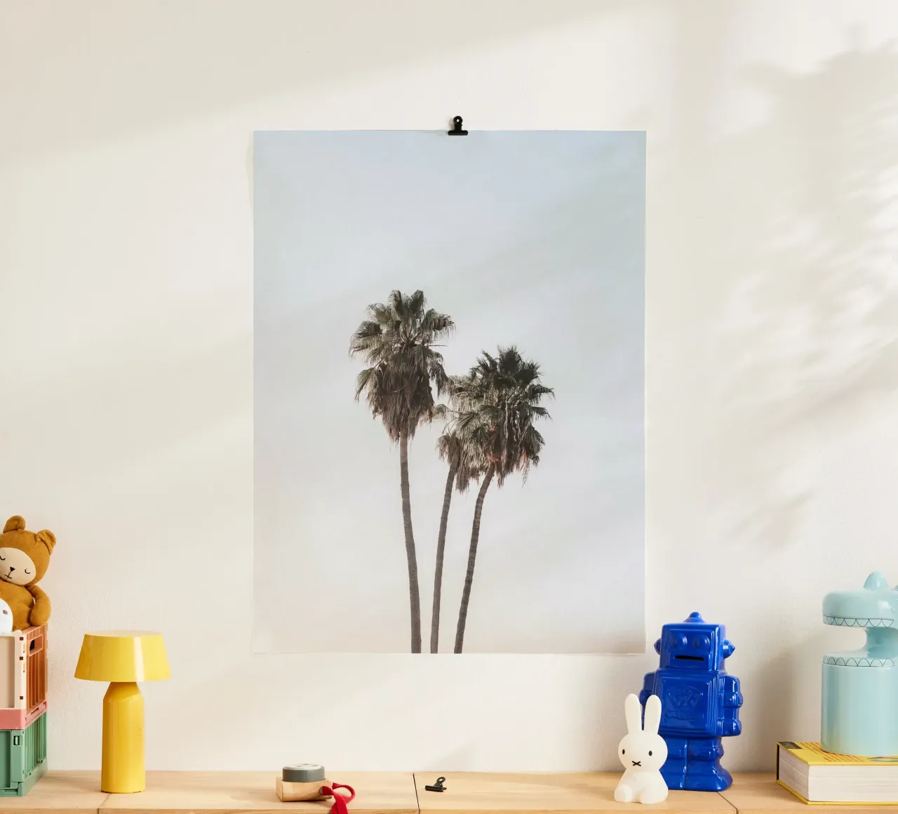 Minimalist palm trees - tropical summer design poster by Whole©