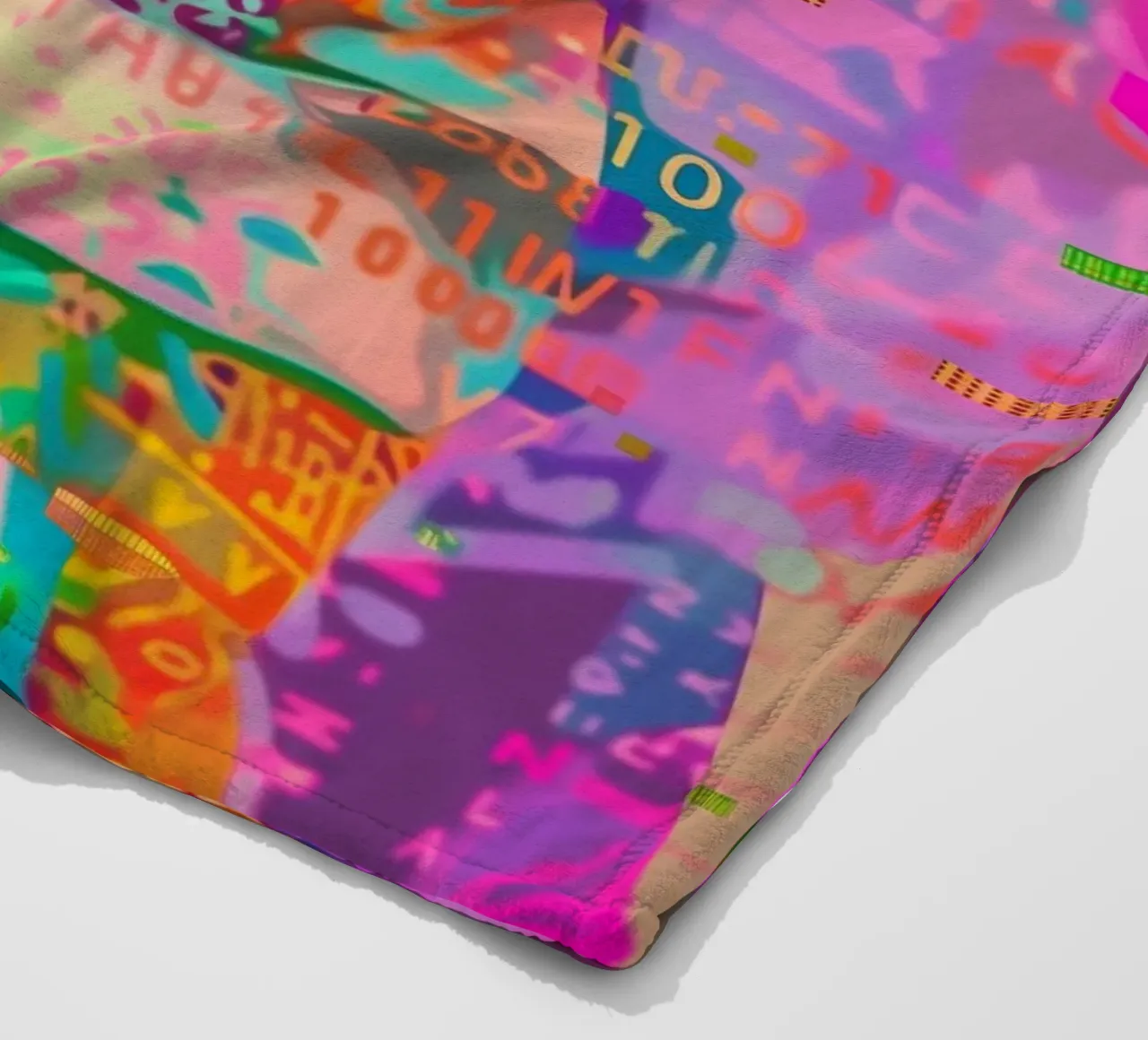 Frida popart floreale coperta in pile da Carinaprint