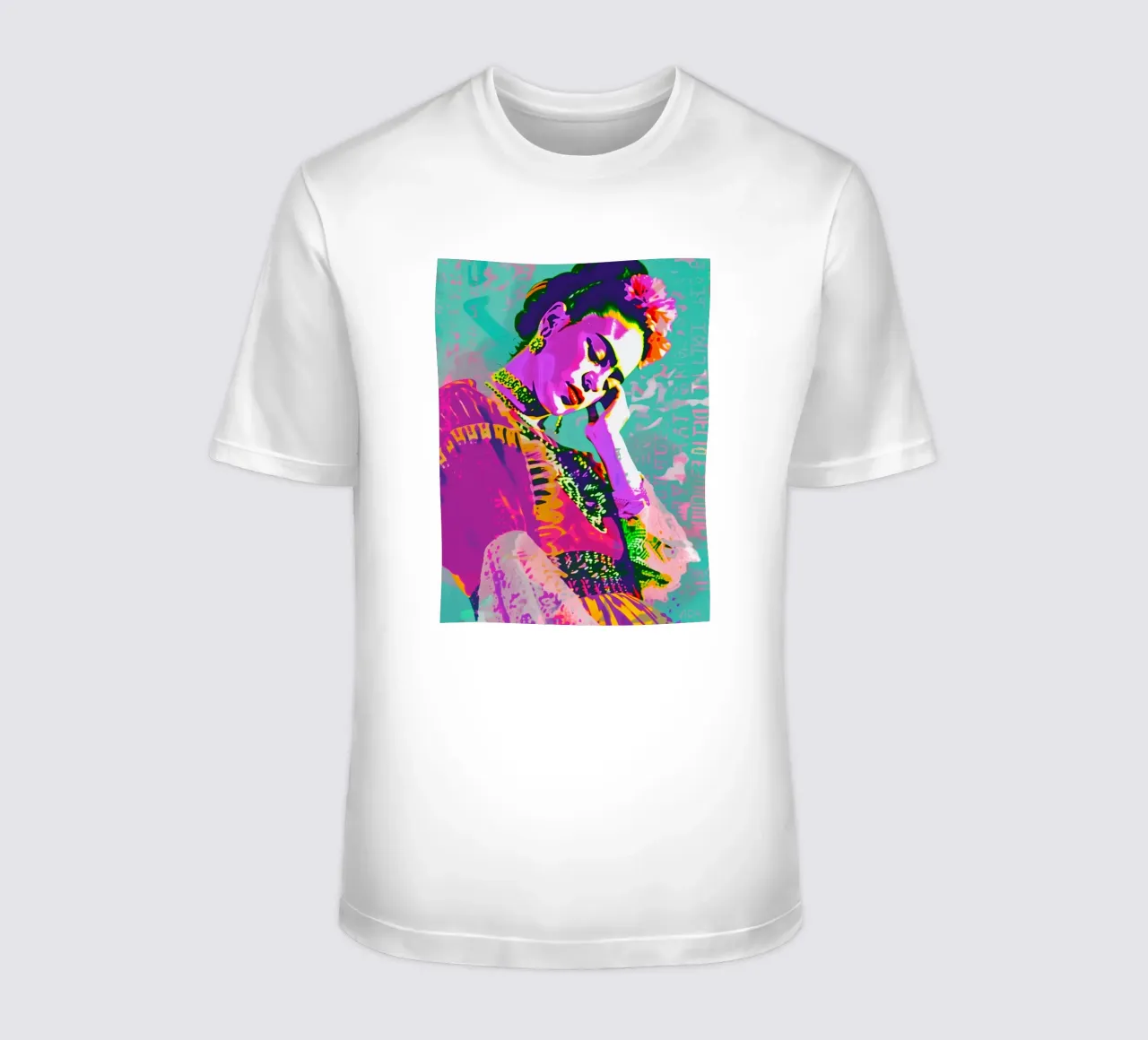 Bunte pop art Frida t-shirt da Carinaprint
