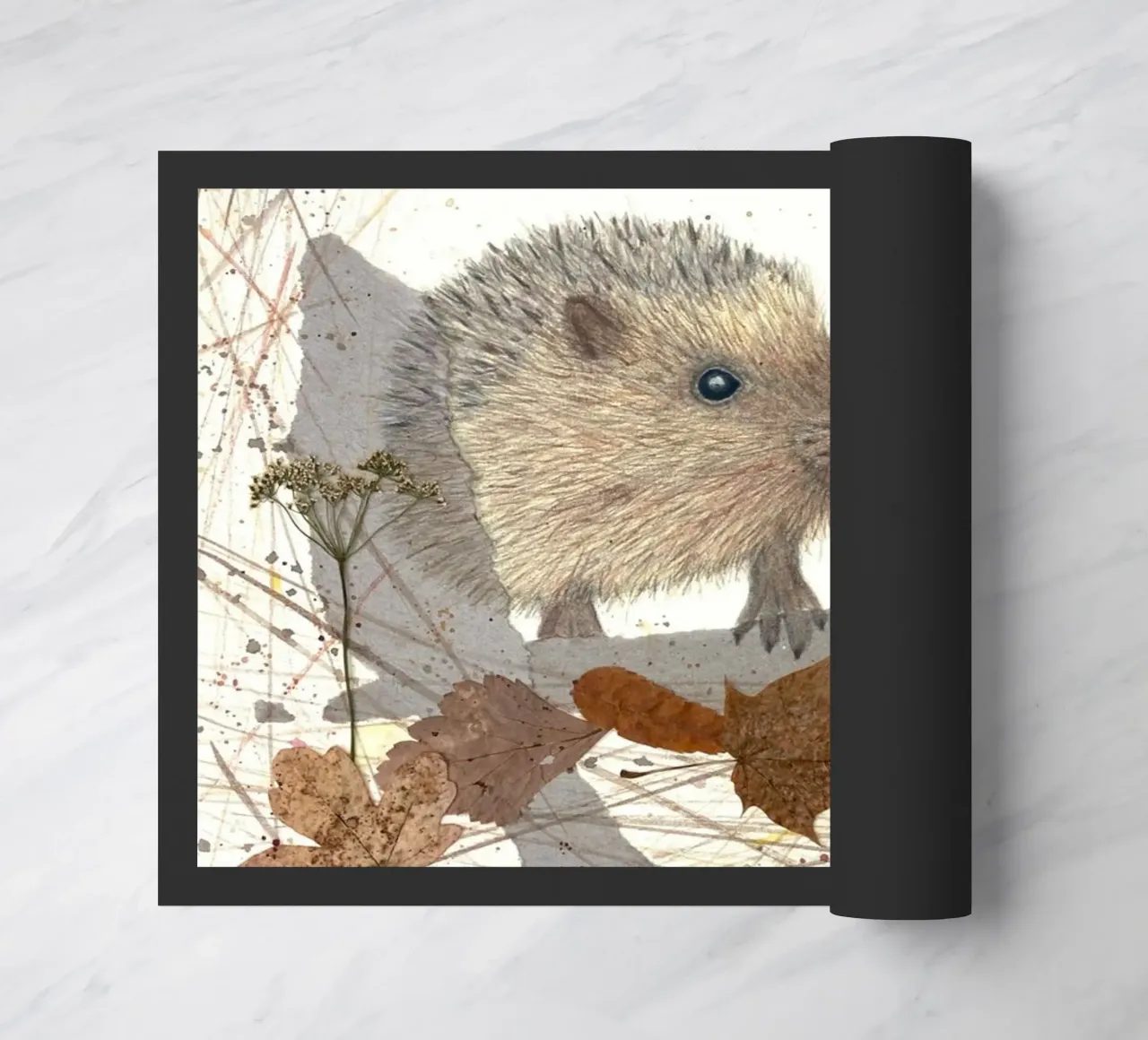 Igelchen Fußmatte von Mandy Becker Fine Arts