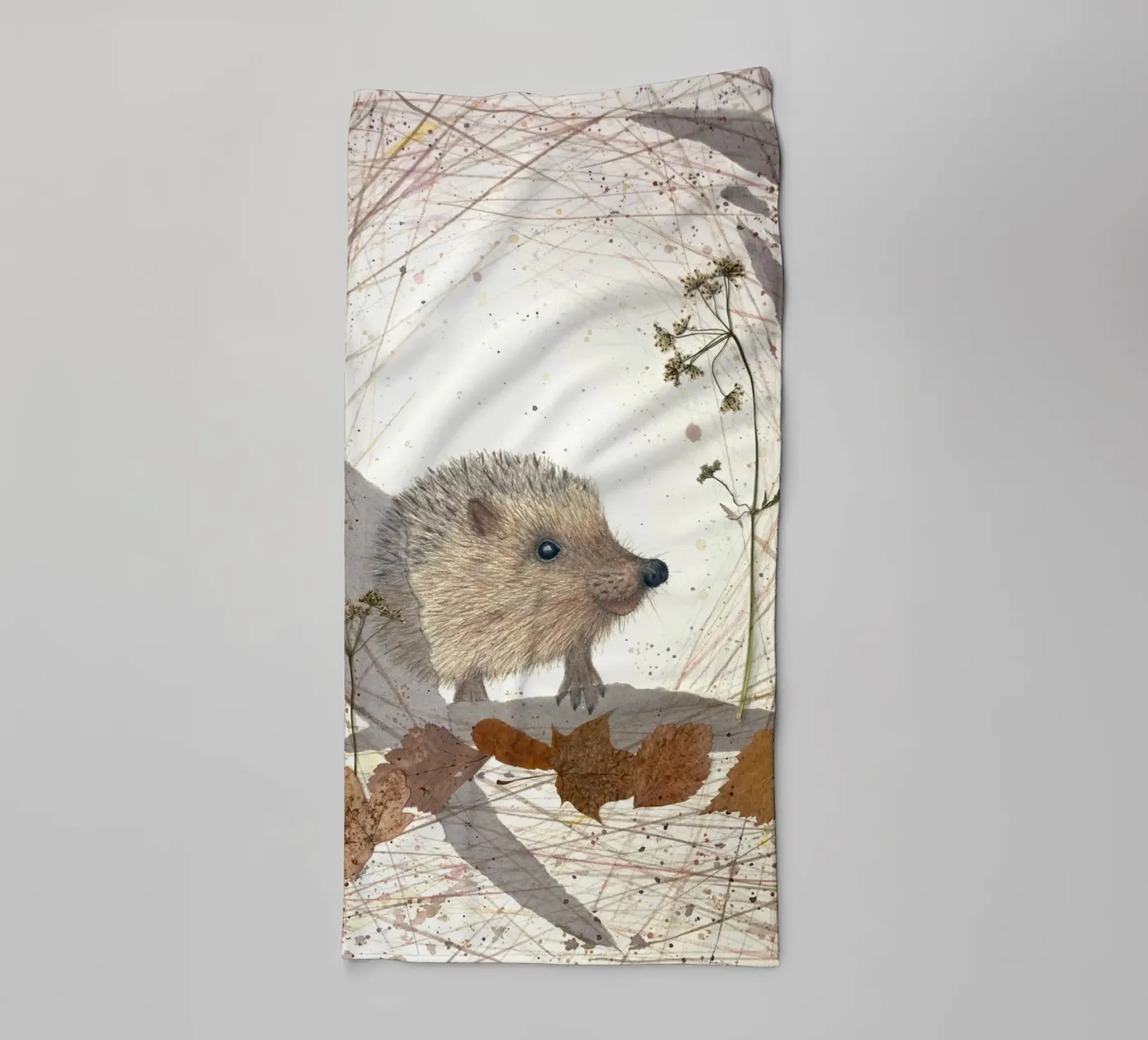 Hedgehog asciugamano da bagno da Mandy Becker Fine Arts