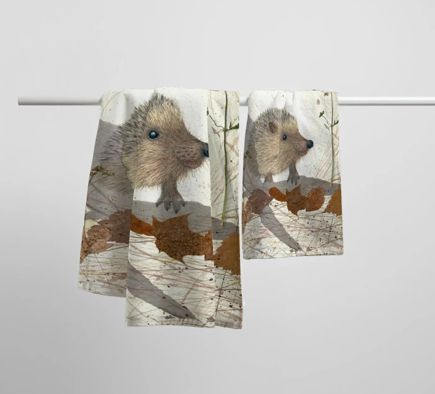 Hedgehog asciugamano da bagno da Mandy Becker Fine Arts