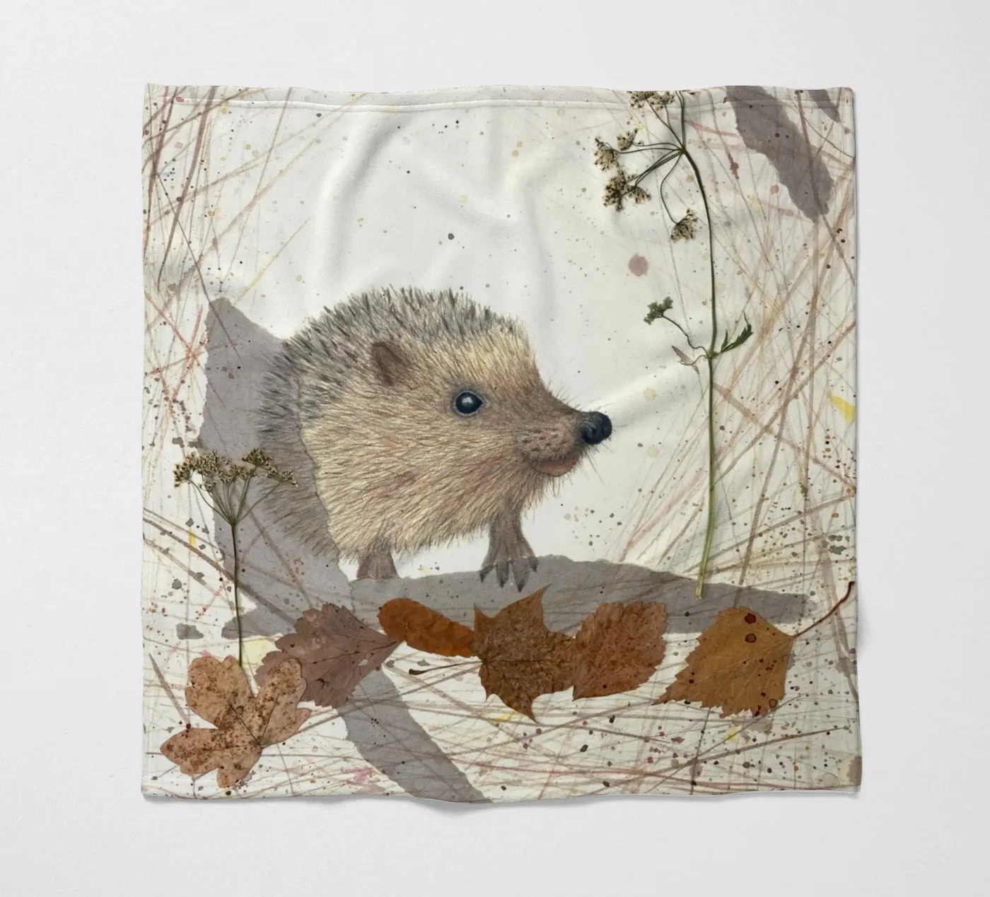 Igelchen Fleecedecke von Mandy Becker Fine Arts