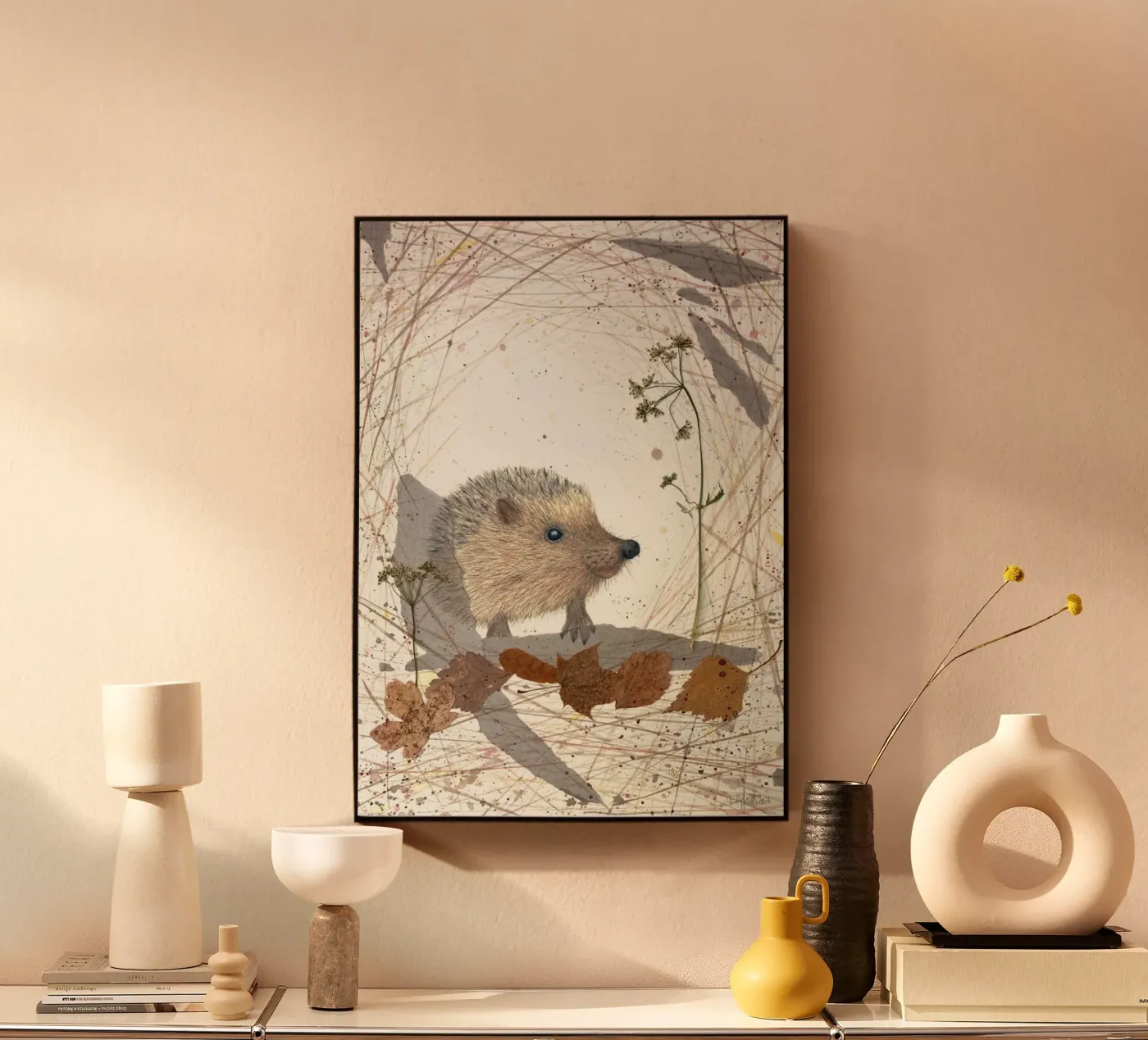 Hedgehog forex plate by Mandy Becker Fine Arts