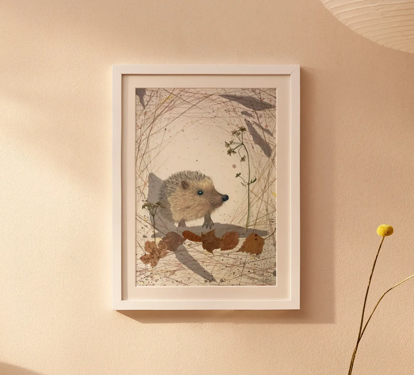 Egel poster van Mandy Becker Fine Arts