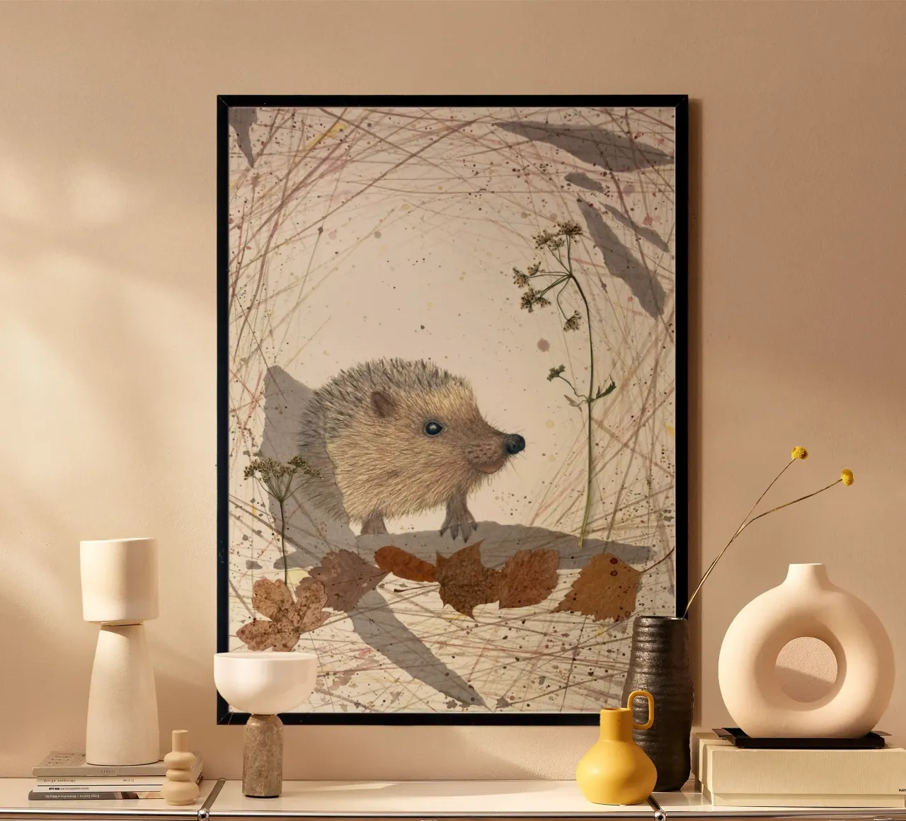 Egel poster van Mandy Becker Fine Arts