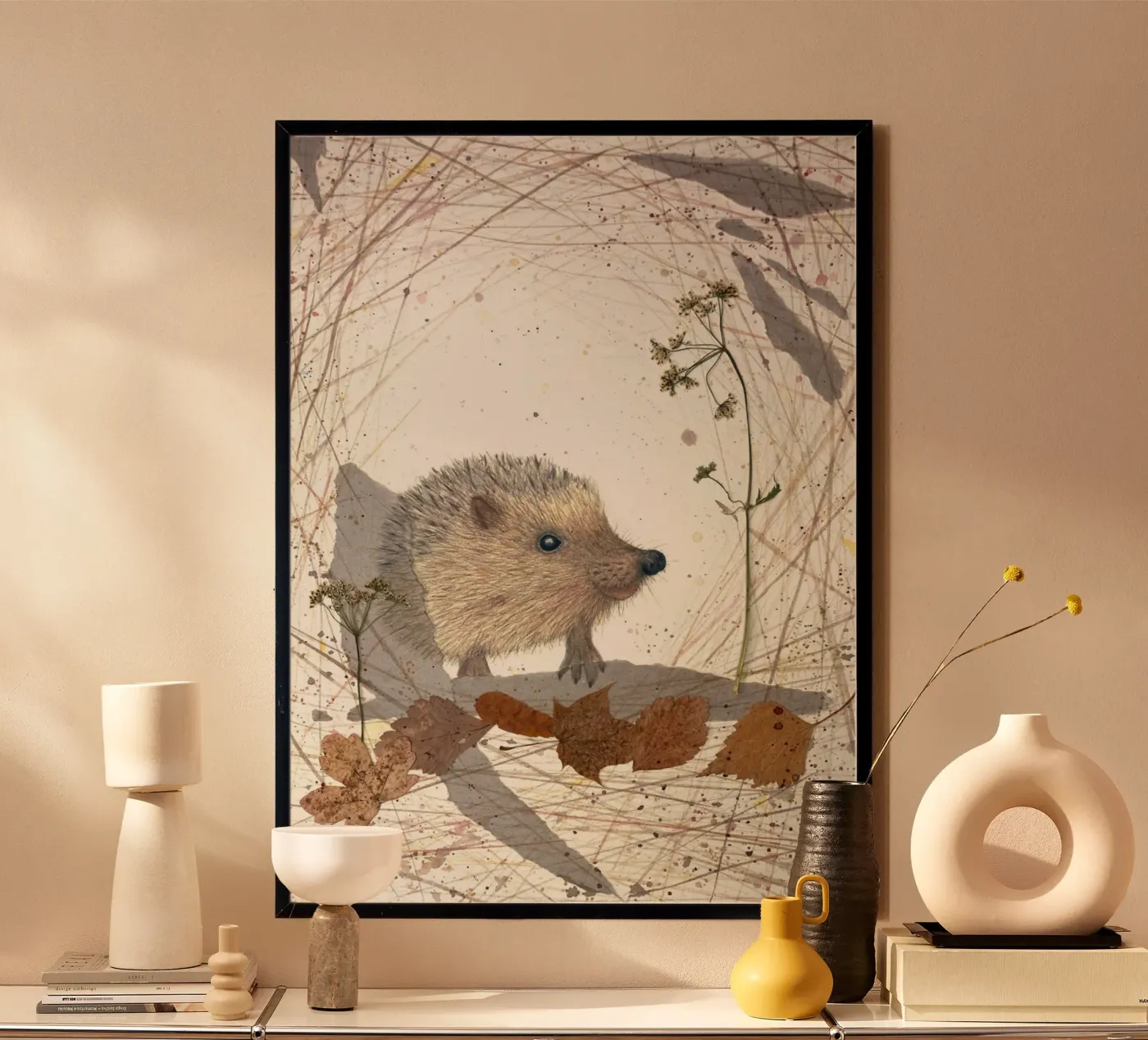 Egel poster van Mandy Becker Fine Arts