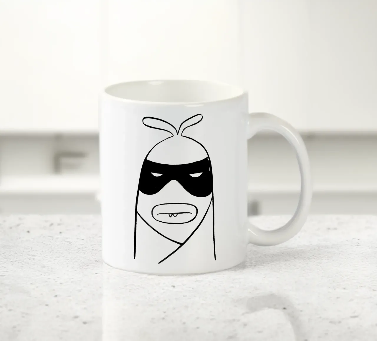 Bandit Keramik Tasse von Richard Hood