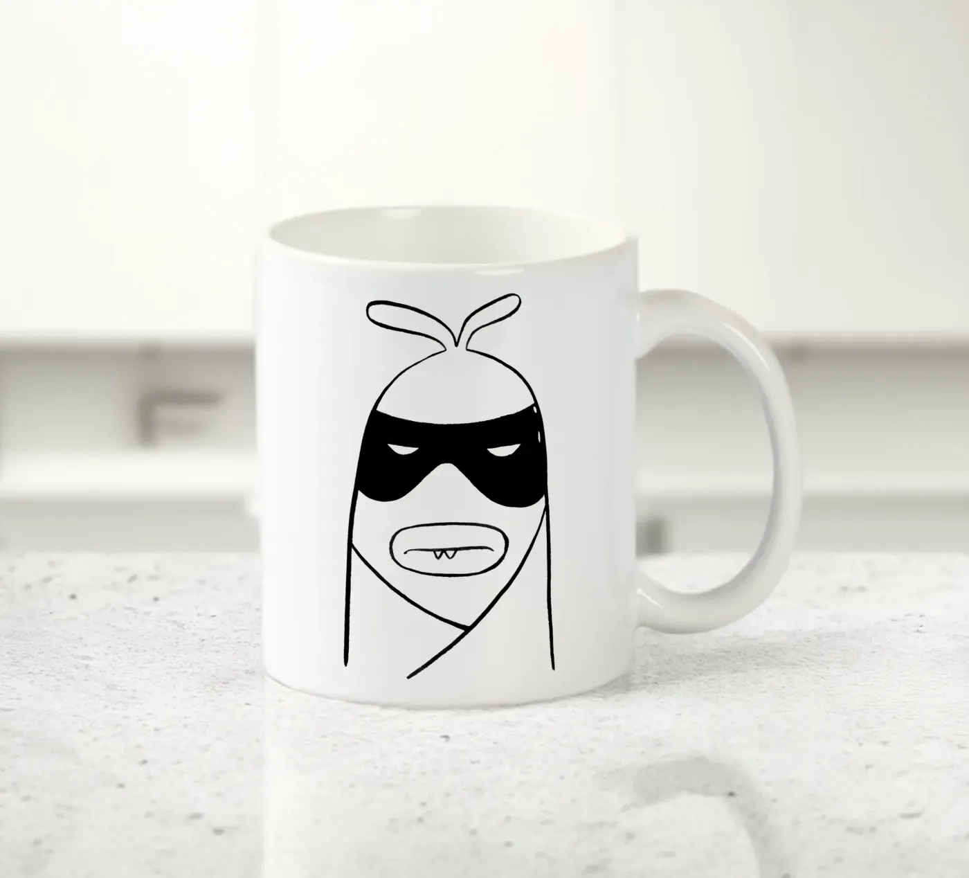 Bandit! ceramic mug by Richard Hood