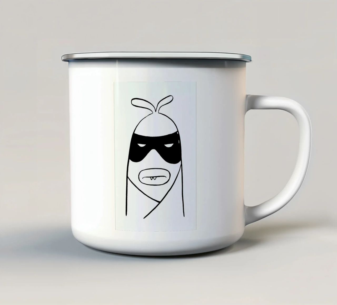 Bandit tazza in smalto da Richard Hood