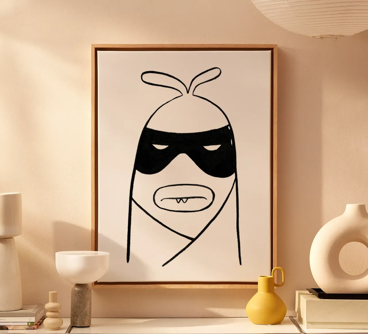Bandit! tela con Cornice a cassetta da Richard Hood