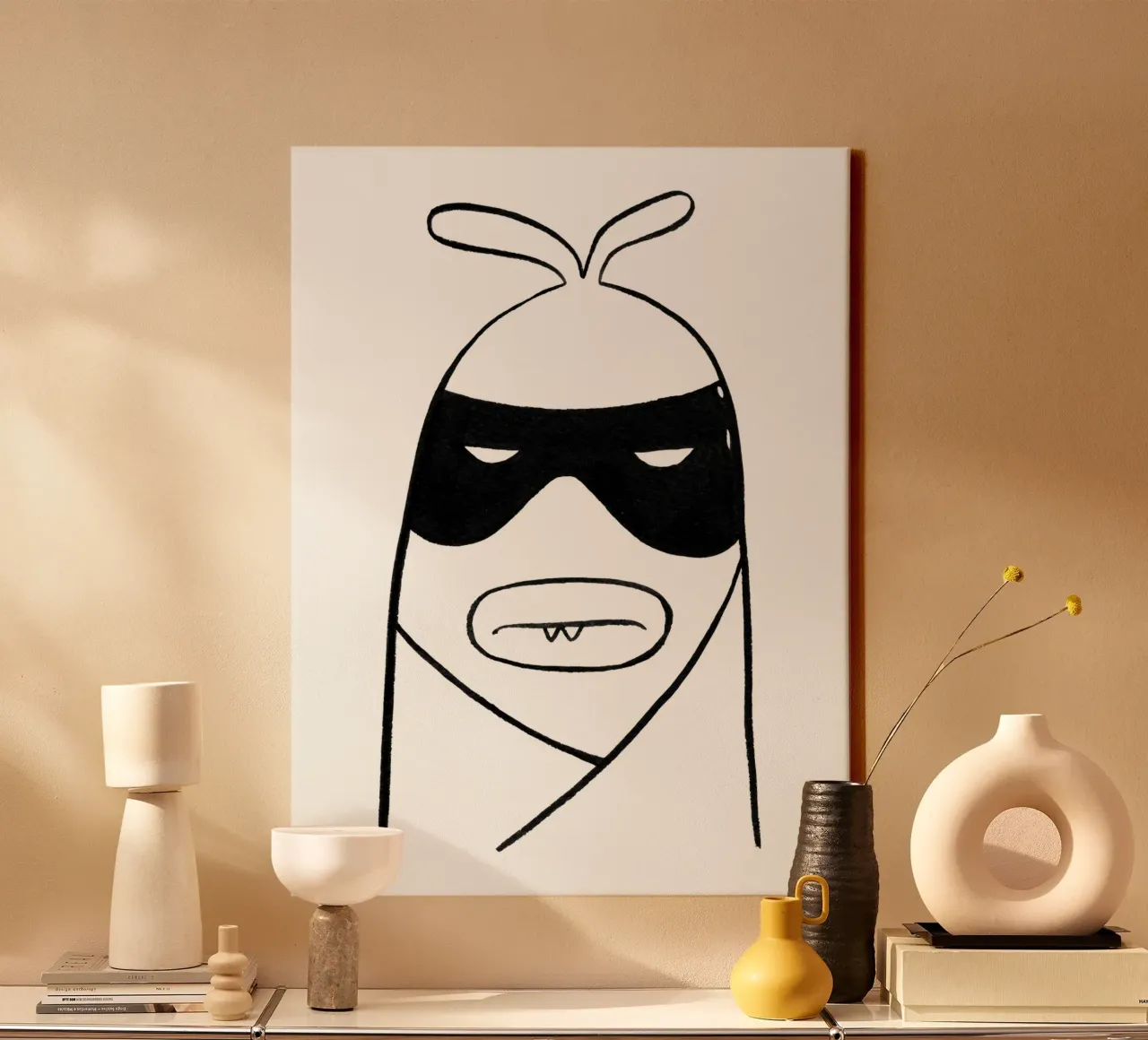 Bandit! tela con Cornice a cassetta da Richard Hood