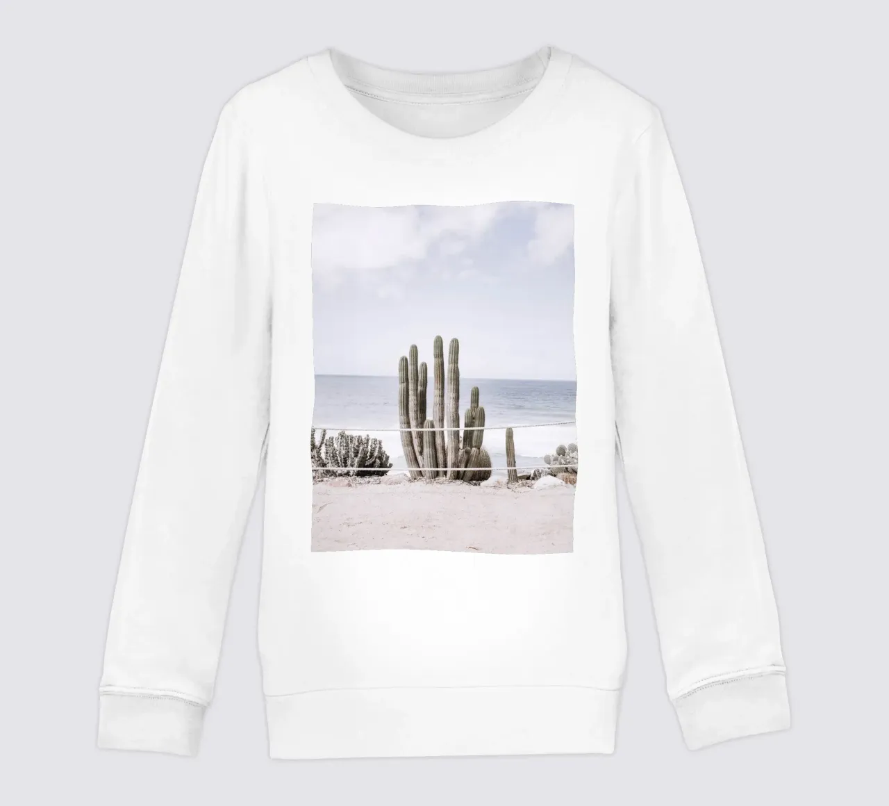Cactus in riva al mare: il design costiero a contatto con la natura felpa bambino da Whole©