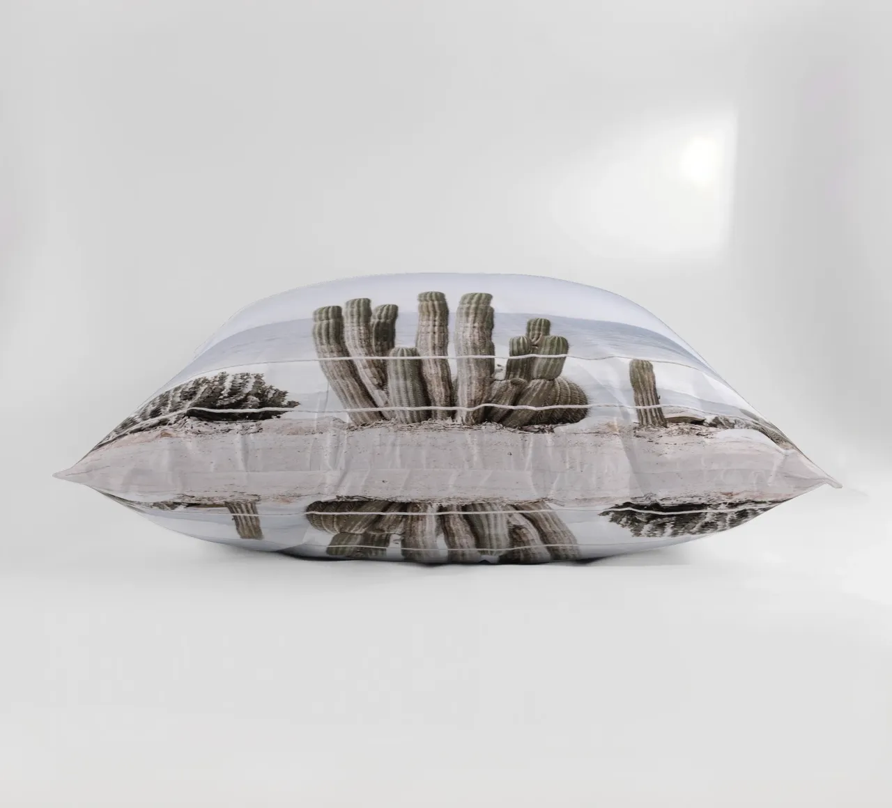 Cacti by the sea - coastal design in touch with nature decorative cushion by Whole©