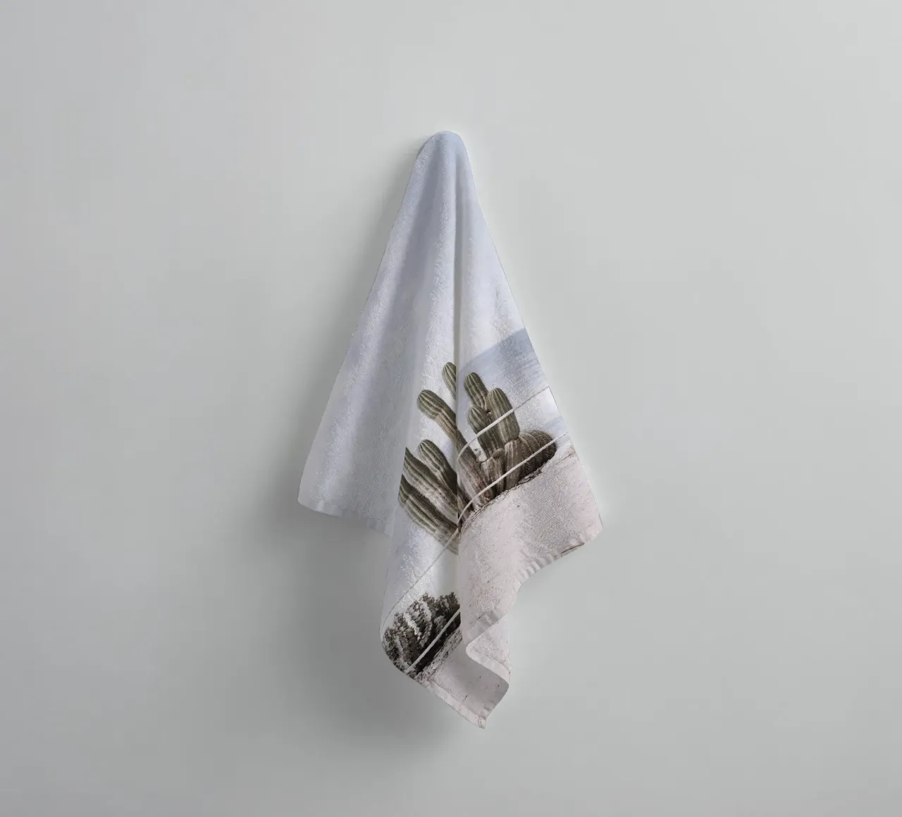 Cacti by the sea - coastal design in touch with nature towel by Whole©