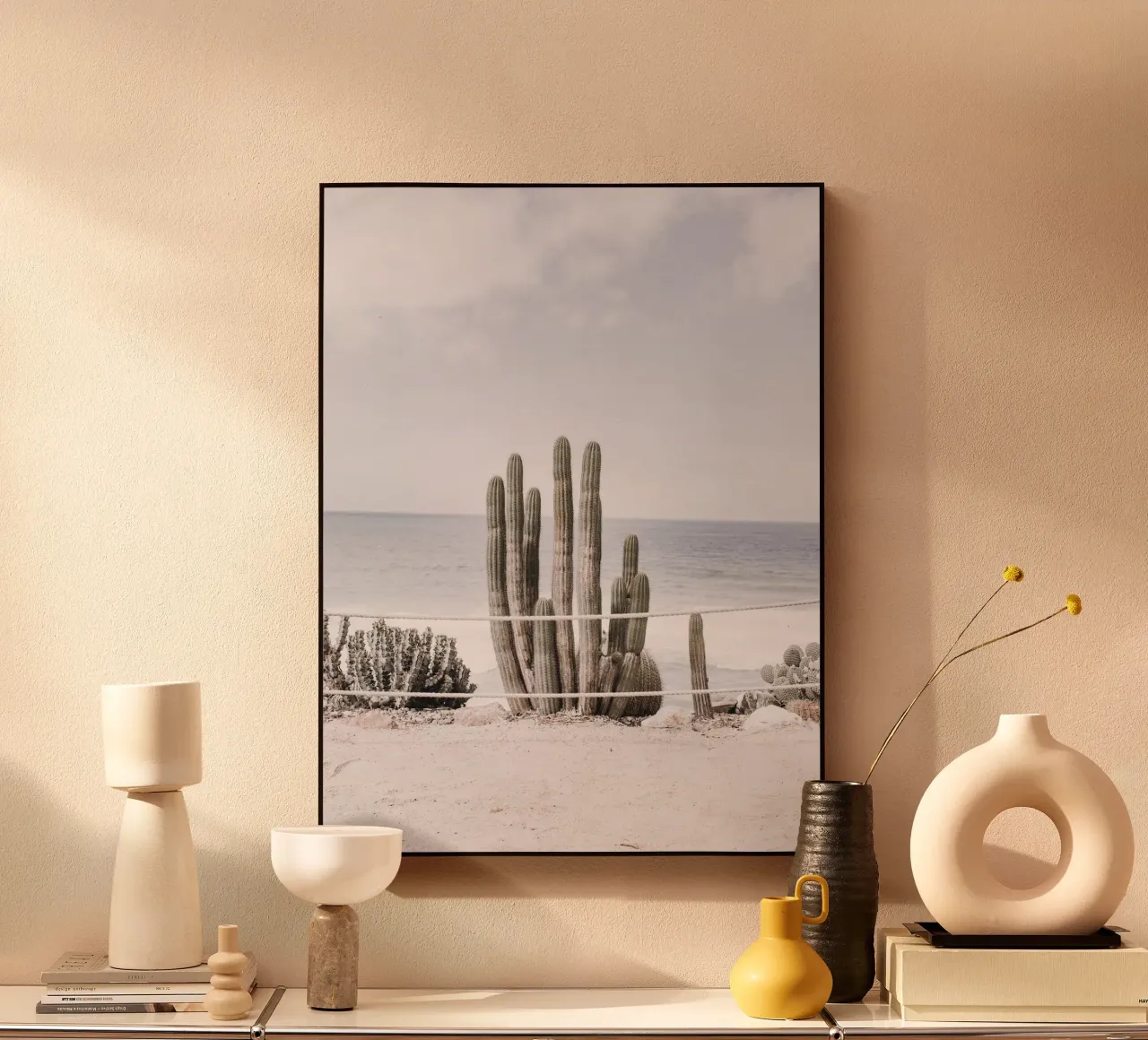 Cactus in riva al mare: il design costiero a contatto con la natura alluminio dibond da Whole©