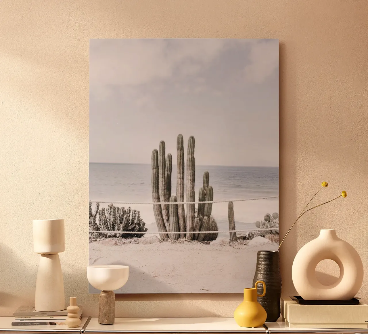 Cactus in riva al mare: il design costiero a contatto con la natura alluminio dibond da Whole©