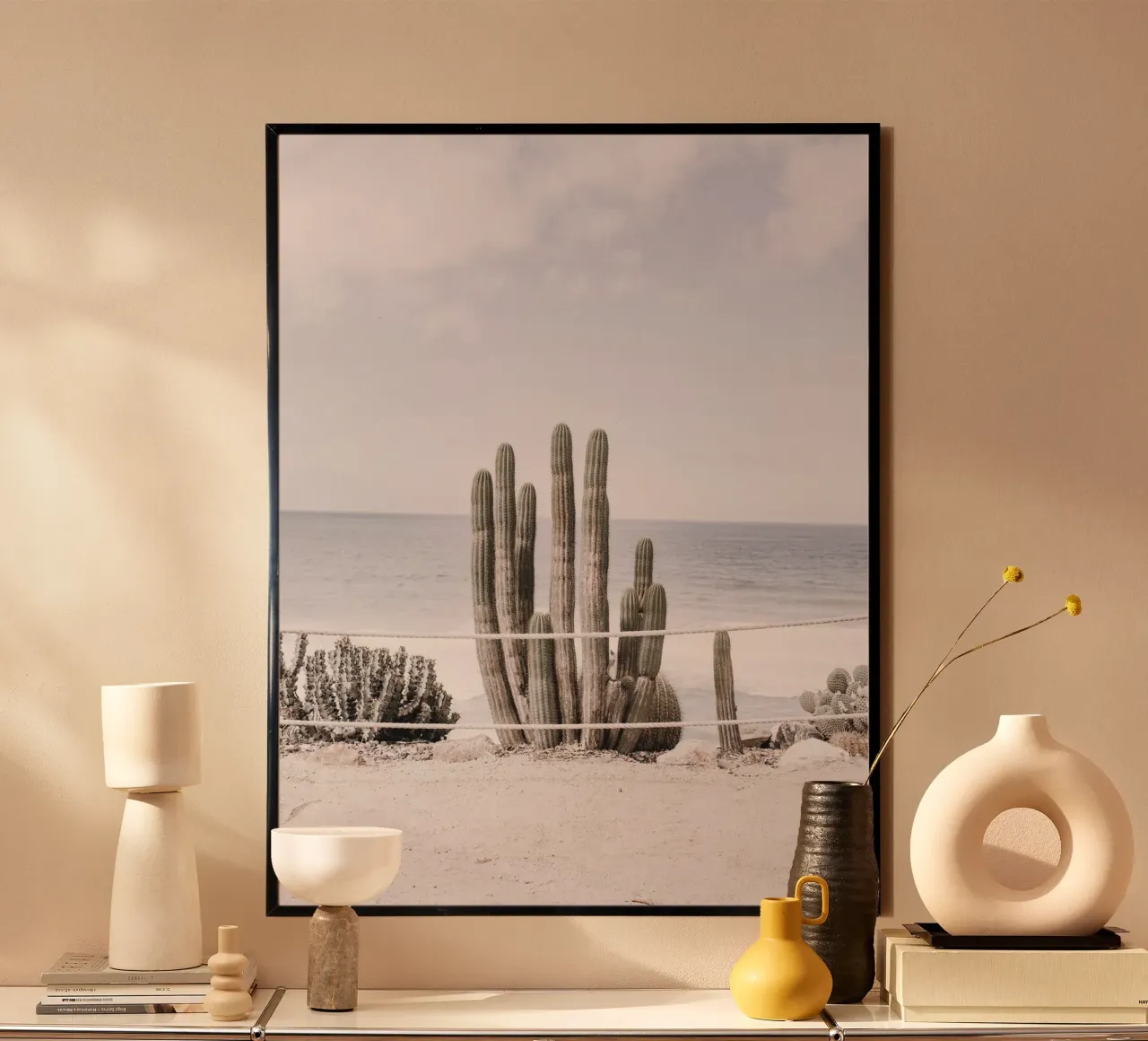 Cacti by the sea - coastal design in touch with nature hahnemühle by Whole©