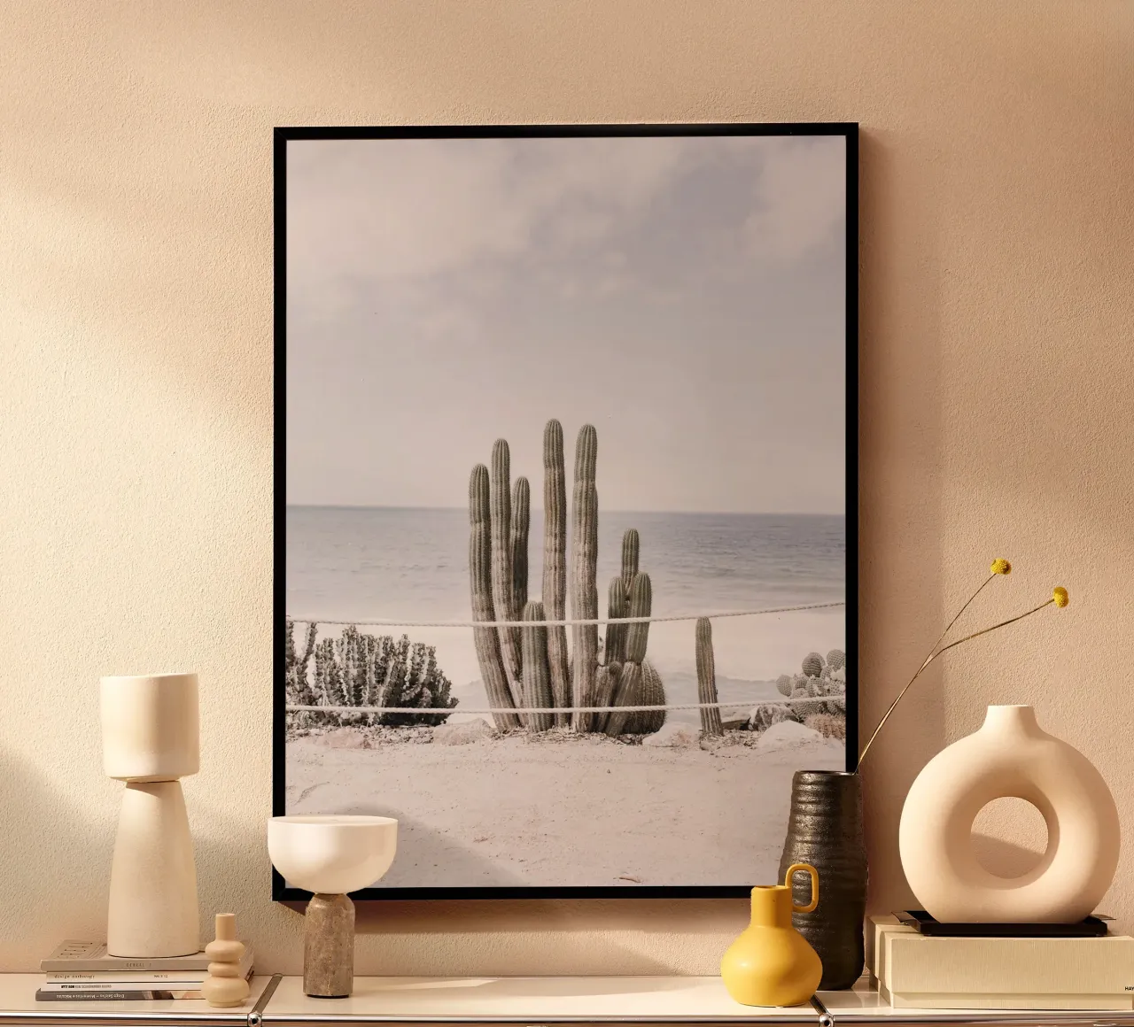 Cacti by the sea - coastal design in touch with nature hahnemühle by Whole©