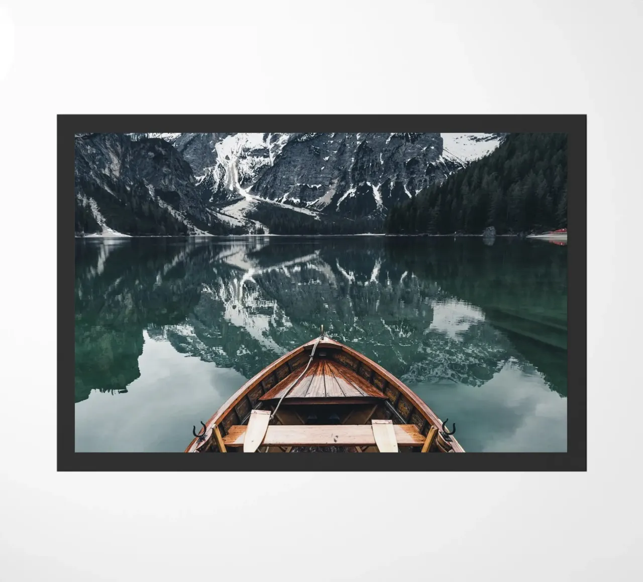 Boat and mountains - nature adventures on the lake doormat by Whole©