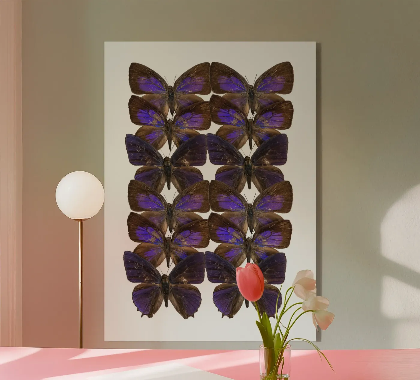 Farfalle viola/marrone plexiglass da Curious Collections by Marielle Leenders