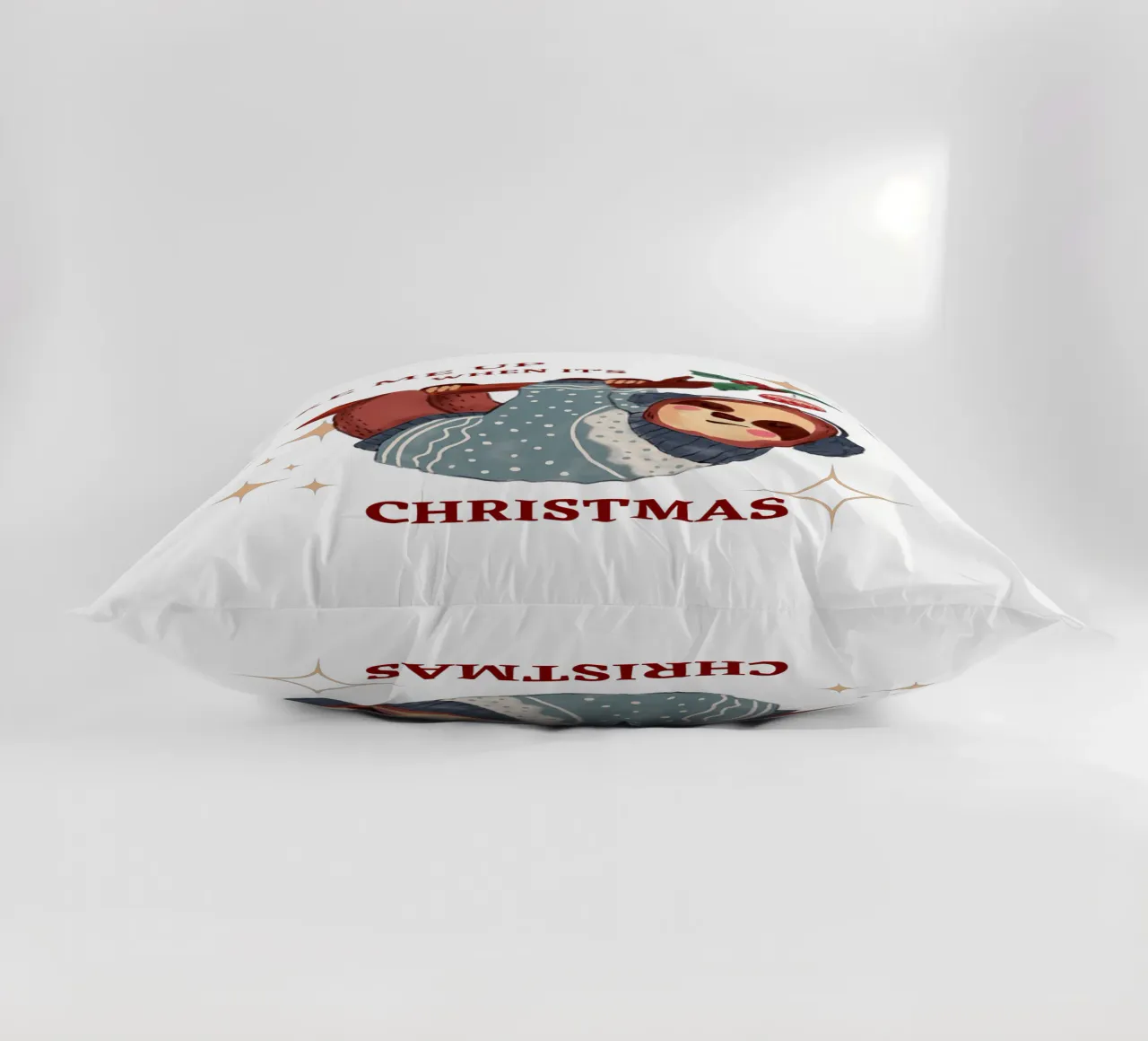 Svegliami quando è Natale cuscino da ArtDesign by KBK